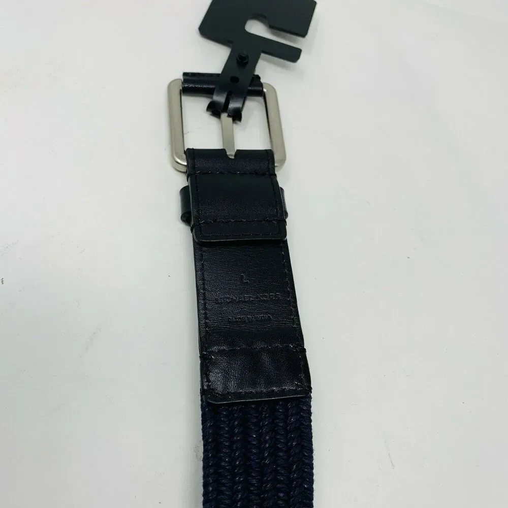 New Michael Kors‎ Mens Sz Large Belt Blue Roller Buckle Belt NWT